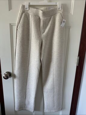 High Rise Wide Leg Fleece Pants